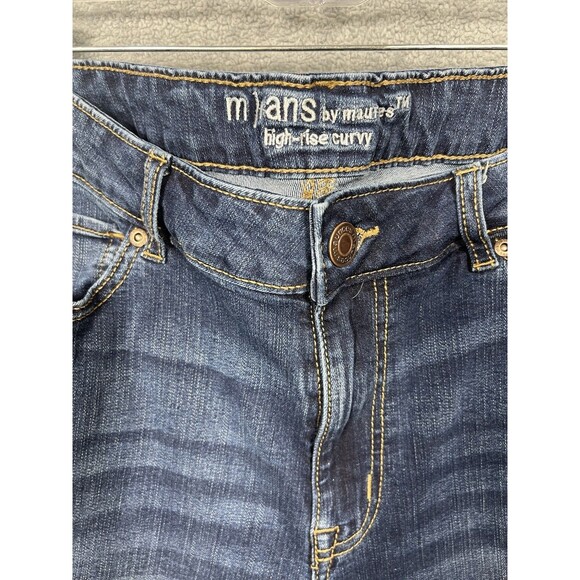 Maurices Women's 16 REG Dark Wash High Rise Curvy Bootcut Jeans M - Picture 5 of 16